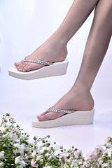 ALLURE WEDGES-WHITE (40% OFF)