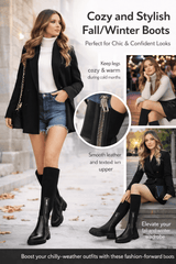 Knee high winter boots