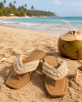 Lacey Pearl Flip-Flops