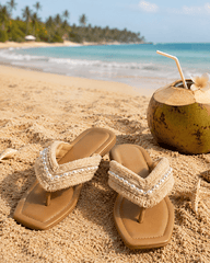 Lacey Pearl Flip-Flops