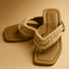 Lacey Pearl Flip-Flops