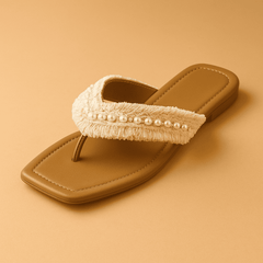 Lacey Pearl Flip-Flops
