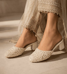 Pearl Embellished heels