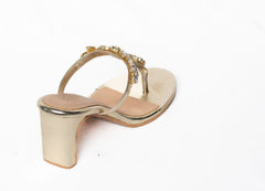 Crystal-Embellished Heels (50% OFF)