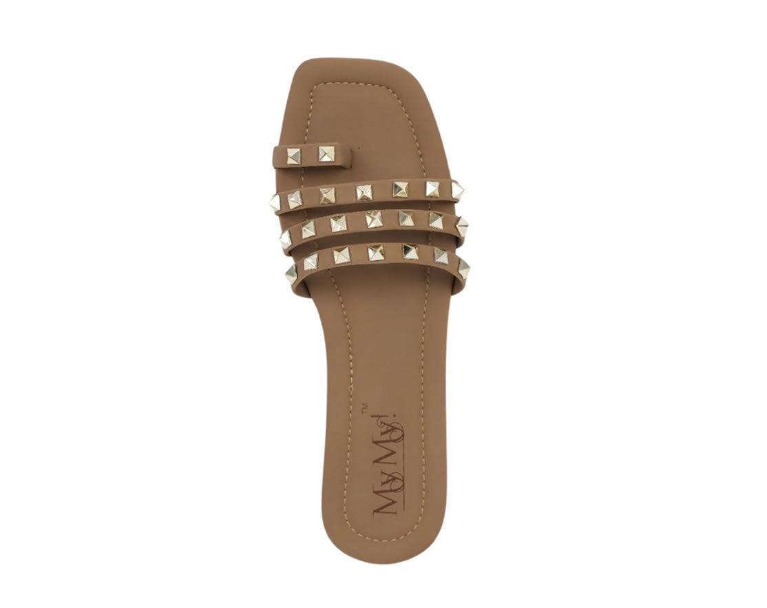 Studded Toe ring flats