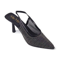 DAZZLE HEELS- BLACK (50% OFF)