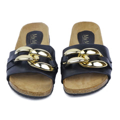 GOLD CHAIN LOCK SLIP-ON