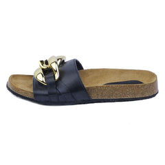 GOLD CHAIN LOCK SLIP-ON