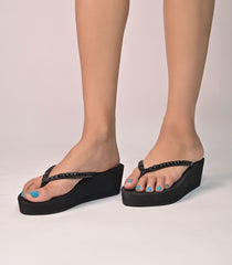 ALLURE WEDGES-BLACK