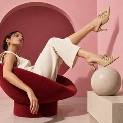 AURELIA BEIGE HEELS