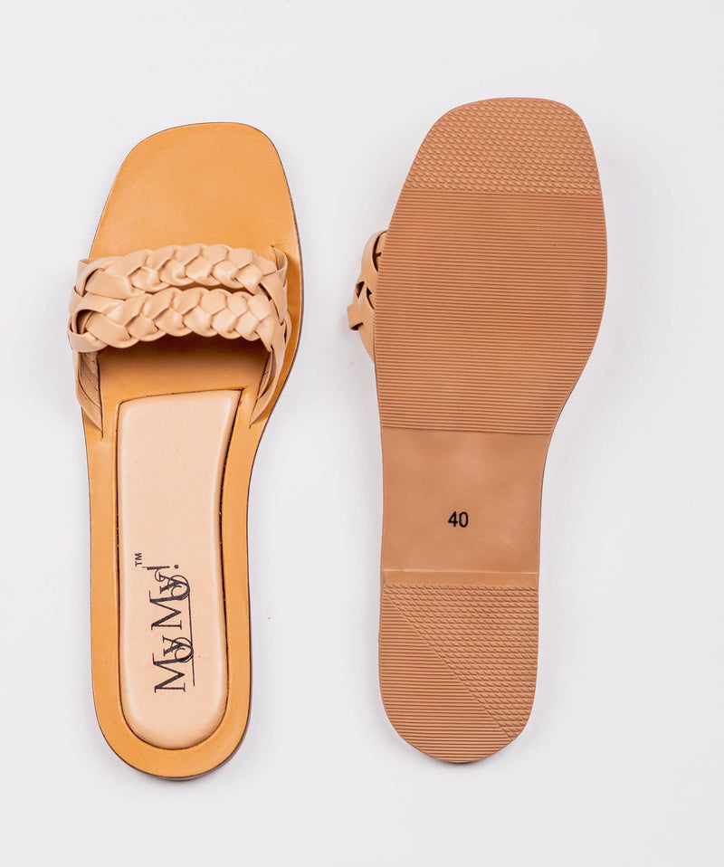 BRAIDED STRAP FLATS (64% OFF)