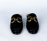 Faux fur Mules- Black