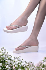 ALLURE WEDGES-WHITE (50% OFF)