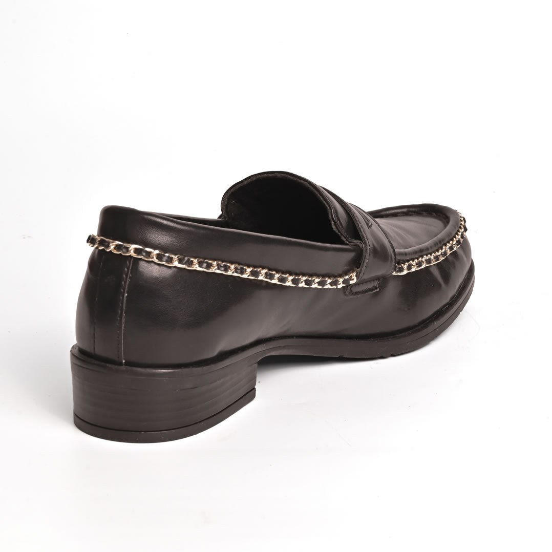 BLACK CHAIN LOAFER (20% OFF)