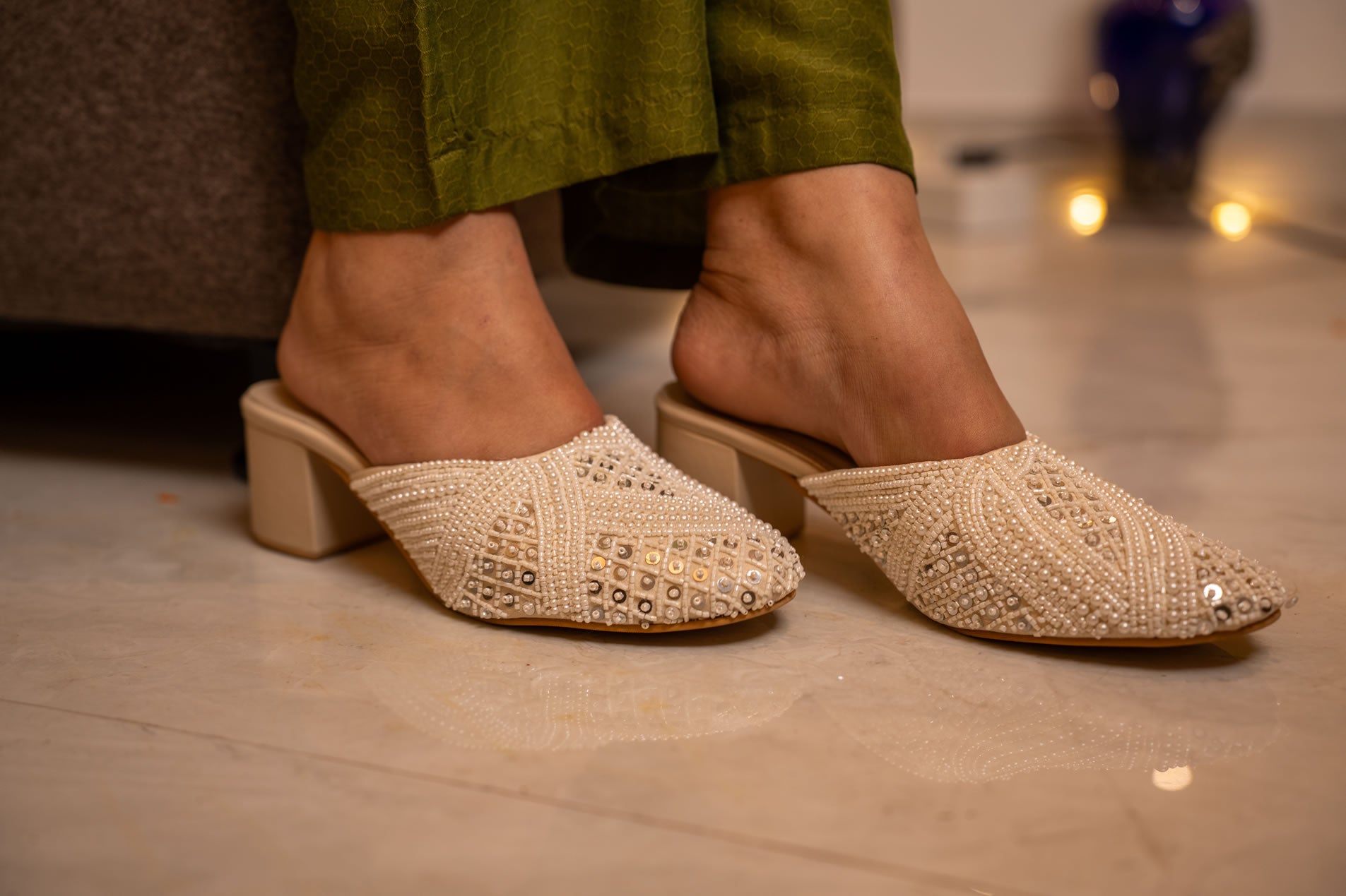 Beaded Bliss Mules