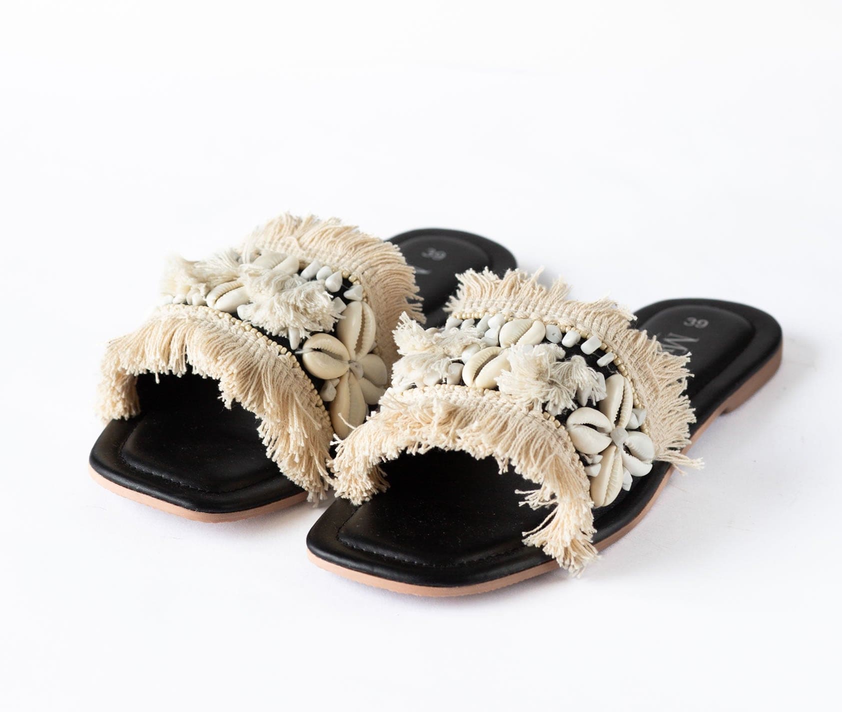 Boho Fringe Slide (50% OFF)