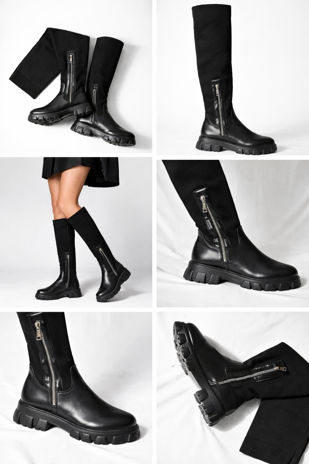 Knee high winter boots