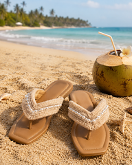 Lacey Pearl Flip-Flops