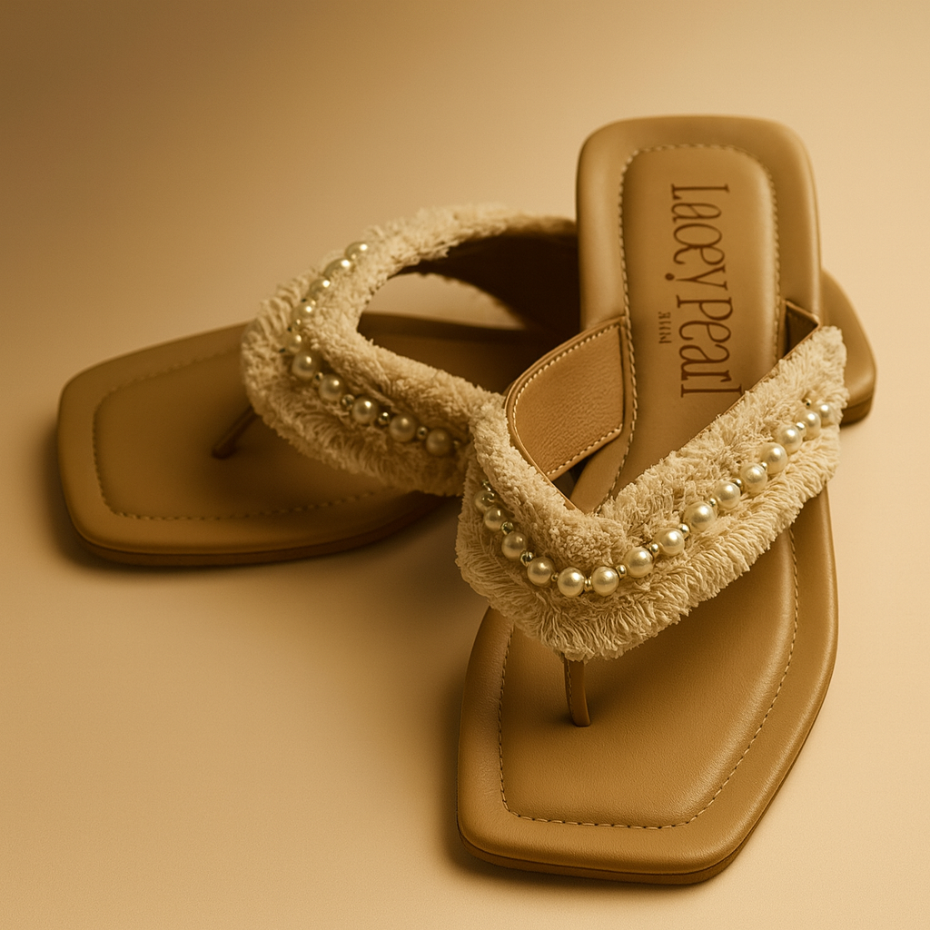 Lacey Pearl Flip-Flops (50% OFF)