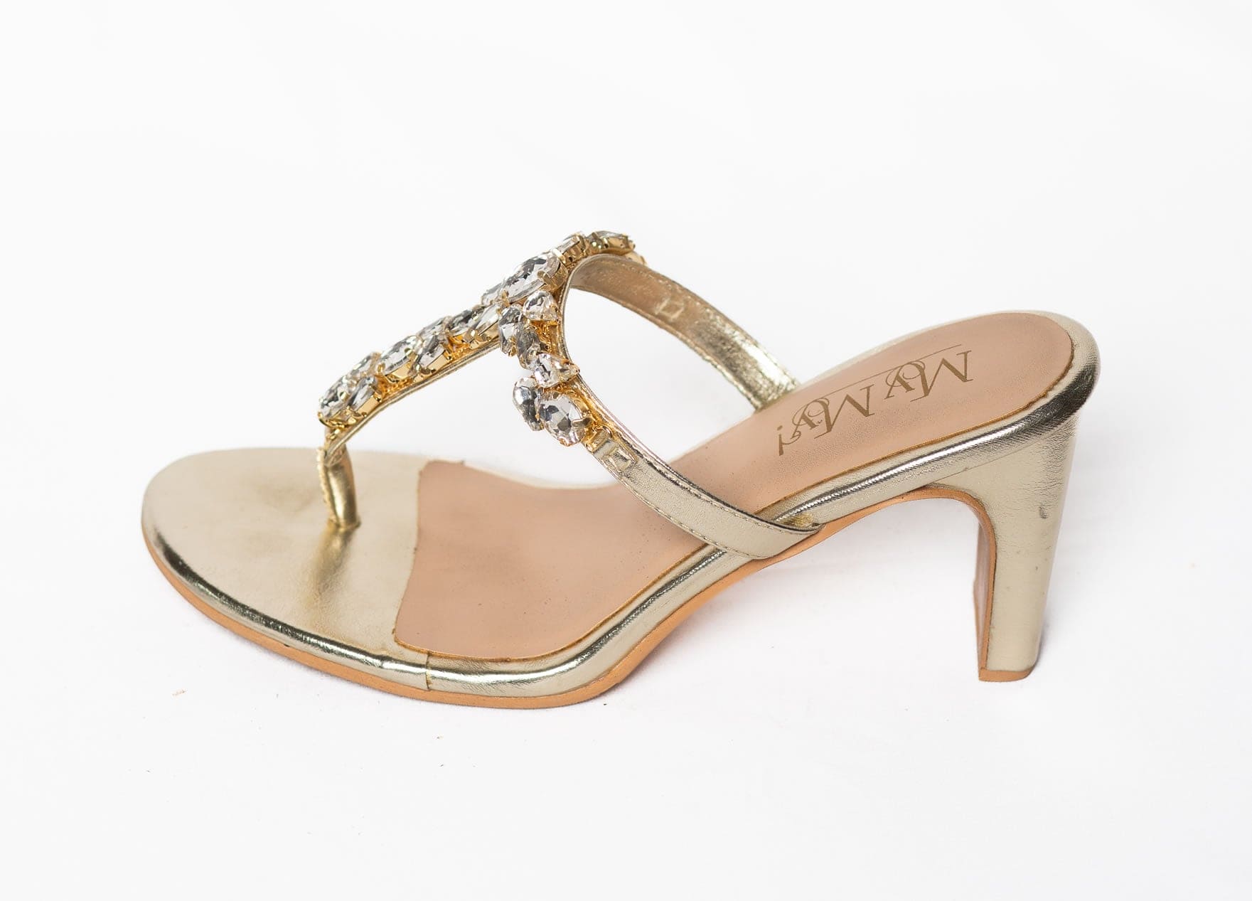 Crystal-Embellished Heels (50% OFF)