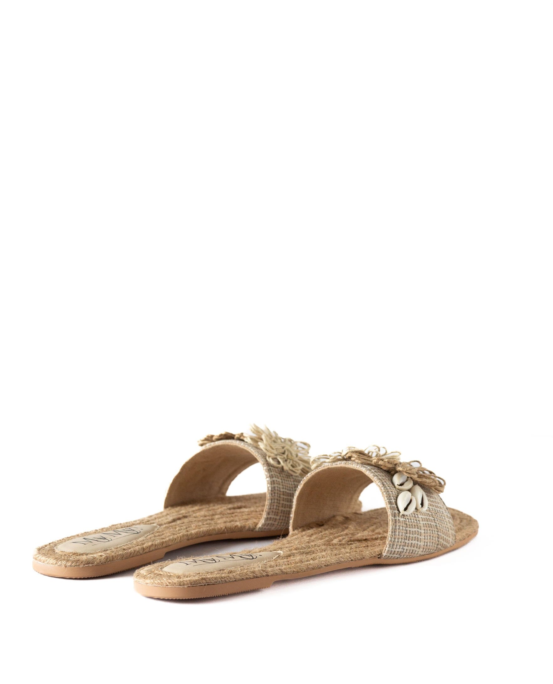 Floral jute Sandals (41% OFF)