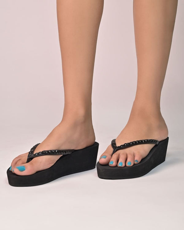ALLURE WEDGES-BLACK (40% OFF)