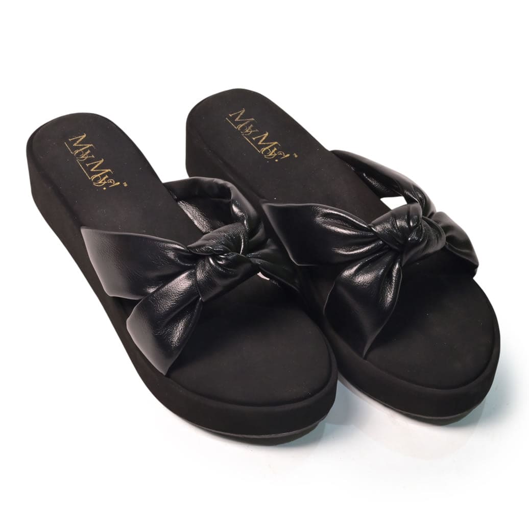 KNOT WEDGE BLACK (50% OFF)