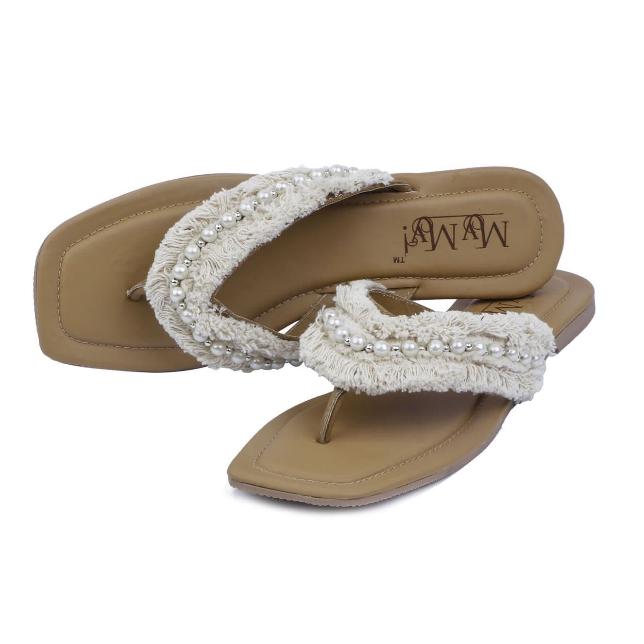 Lacey Pearl Flip-Flops (50% OFF)