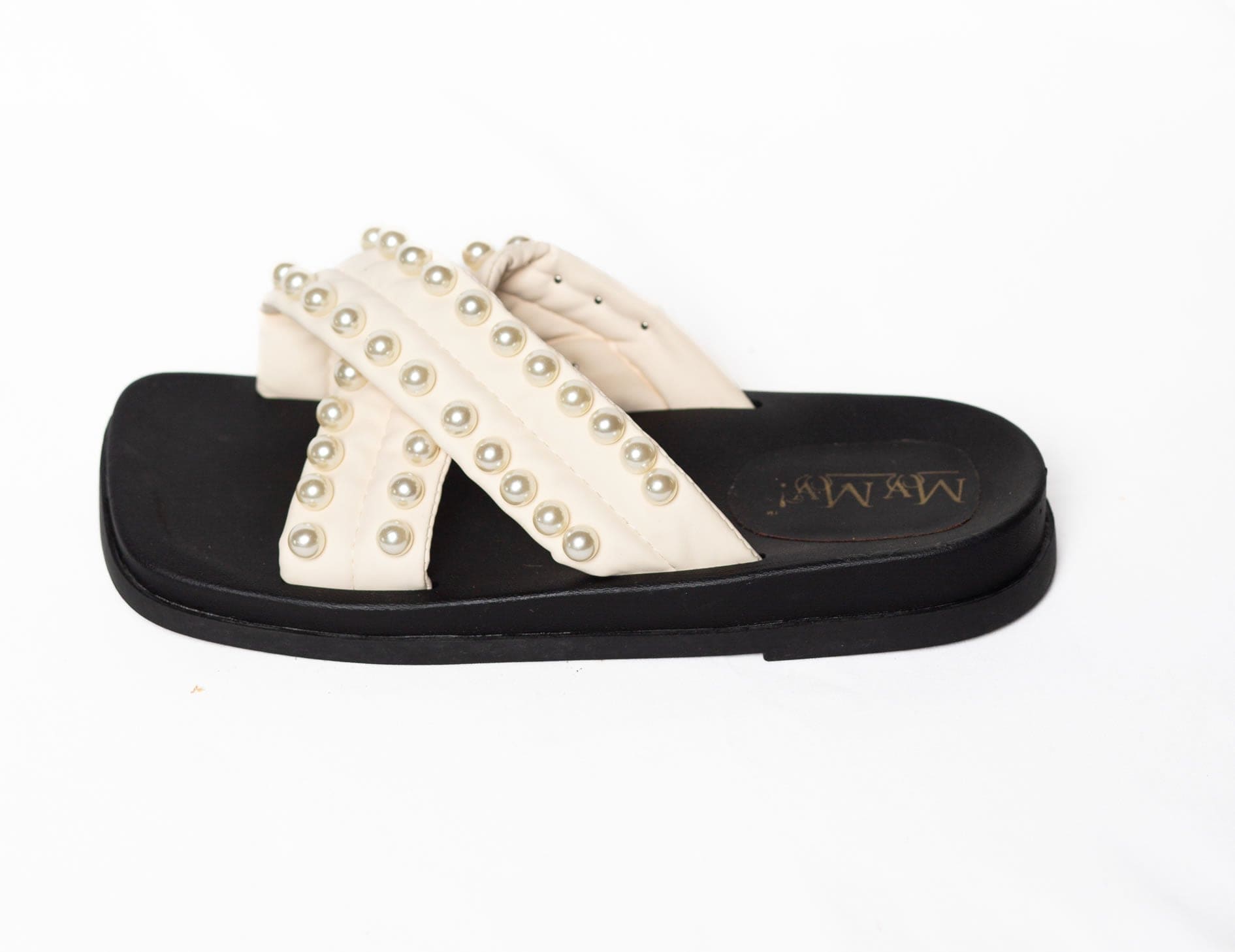 MYMY! PEARL ACCENT SANDALS