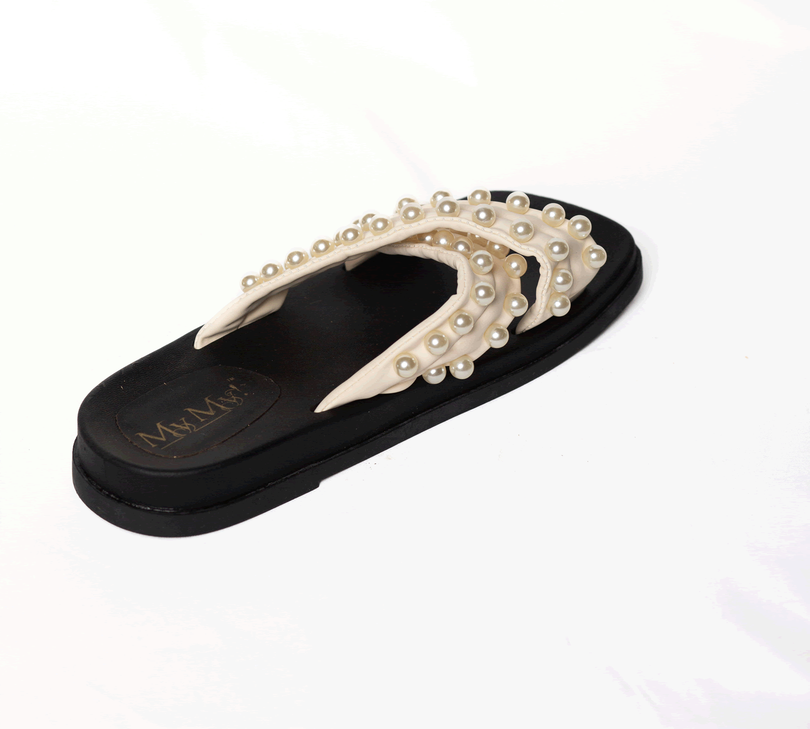 MYMY! PEARL ACCENT SANDALS