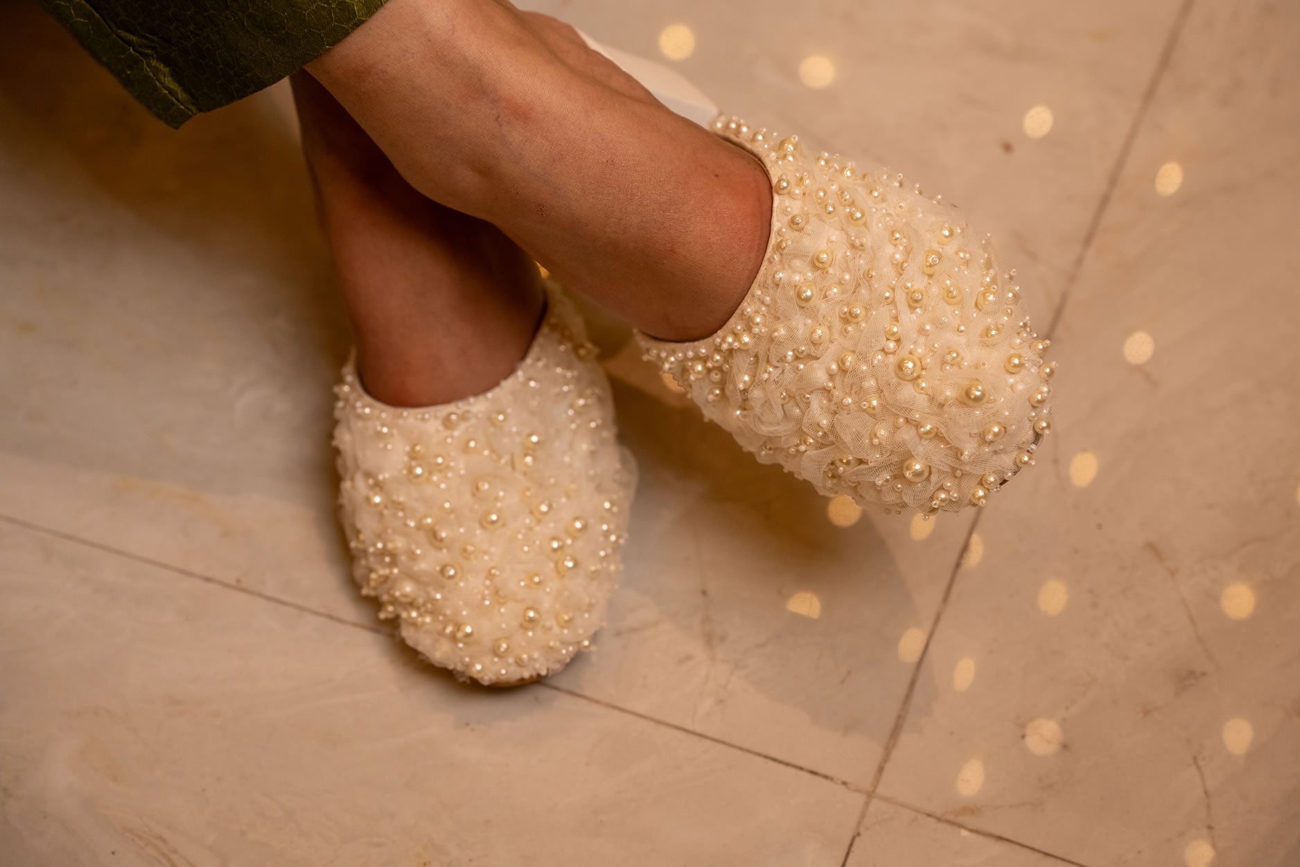 Pearl Embellished heels