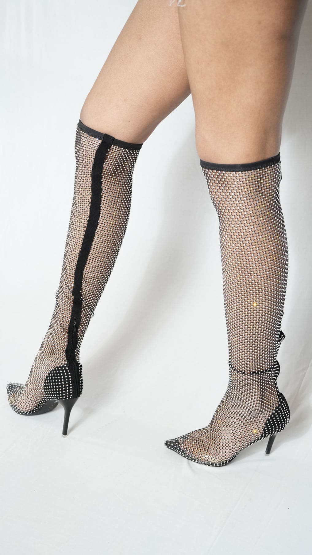 Rhinestones Stiletto Boots