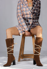 Rope-Tied Elegance Boots