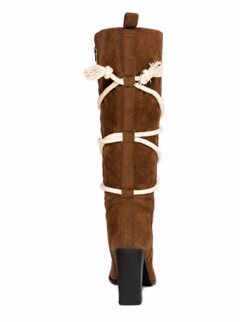 Rope-Tied Elegance Boots (30% OFF)