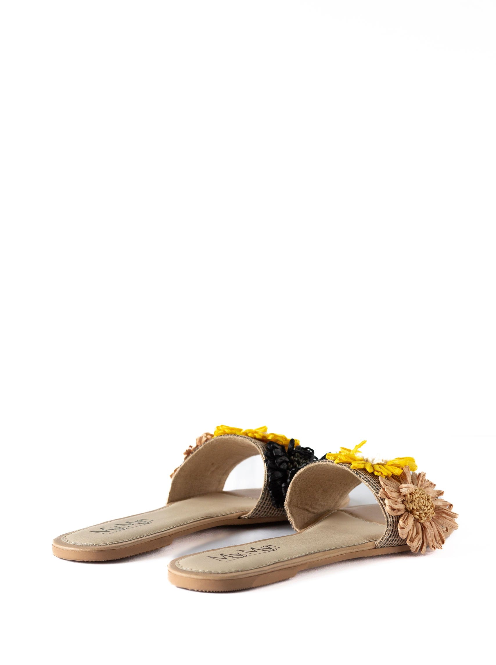 Sun Flower Jute Sandals (60% OFF)