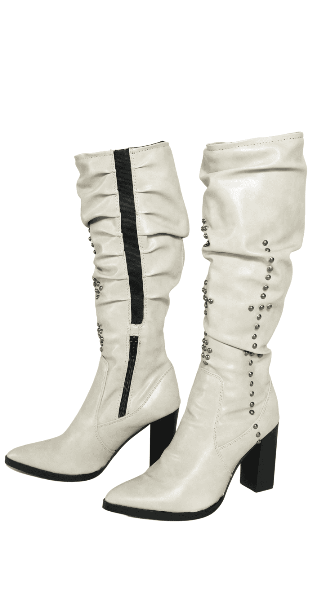 Studded White Strides