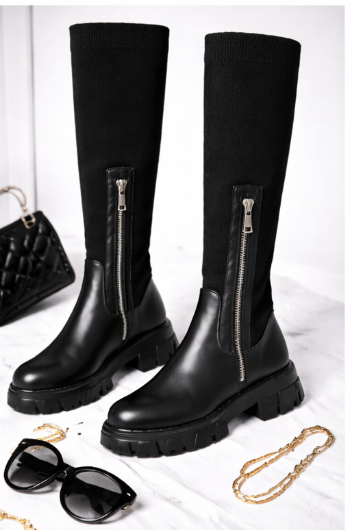 Knee high winter boots