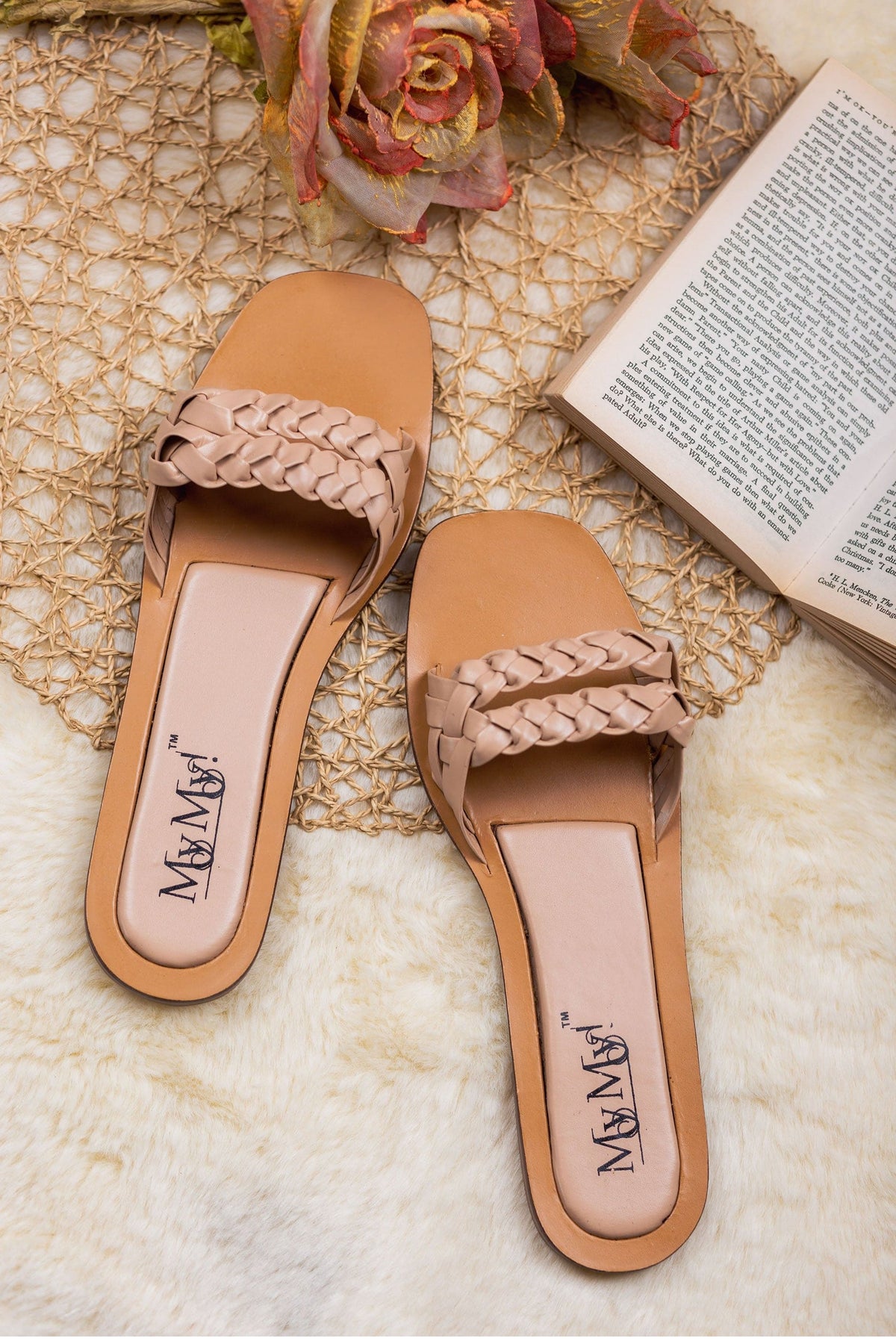 BRAIDED STRAP FLATS(50% OFF)