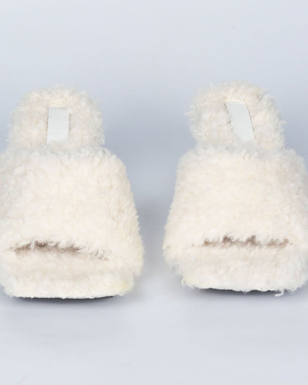 Faux Shearling Mules
