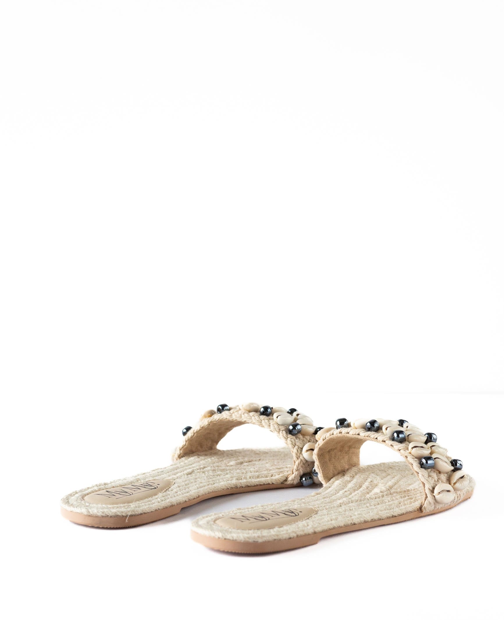 Jute Beaded Natural Flats (41% OFF)