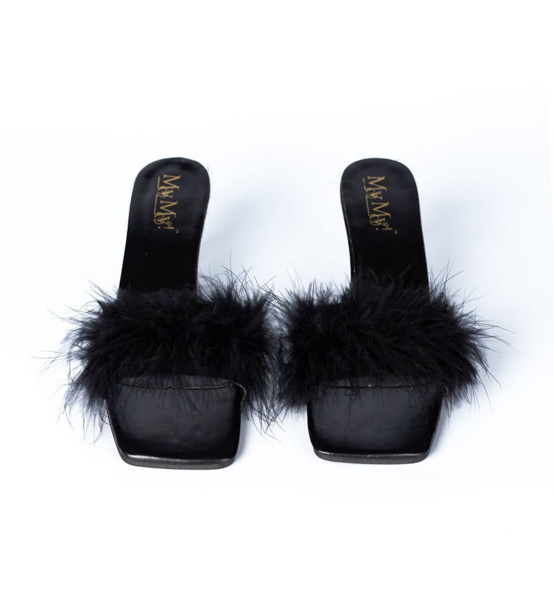 Luxurious Feather Mules