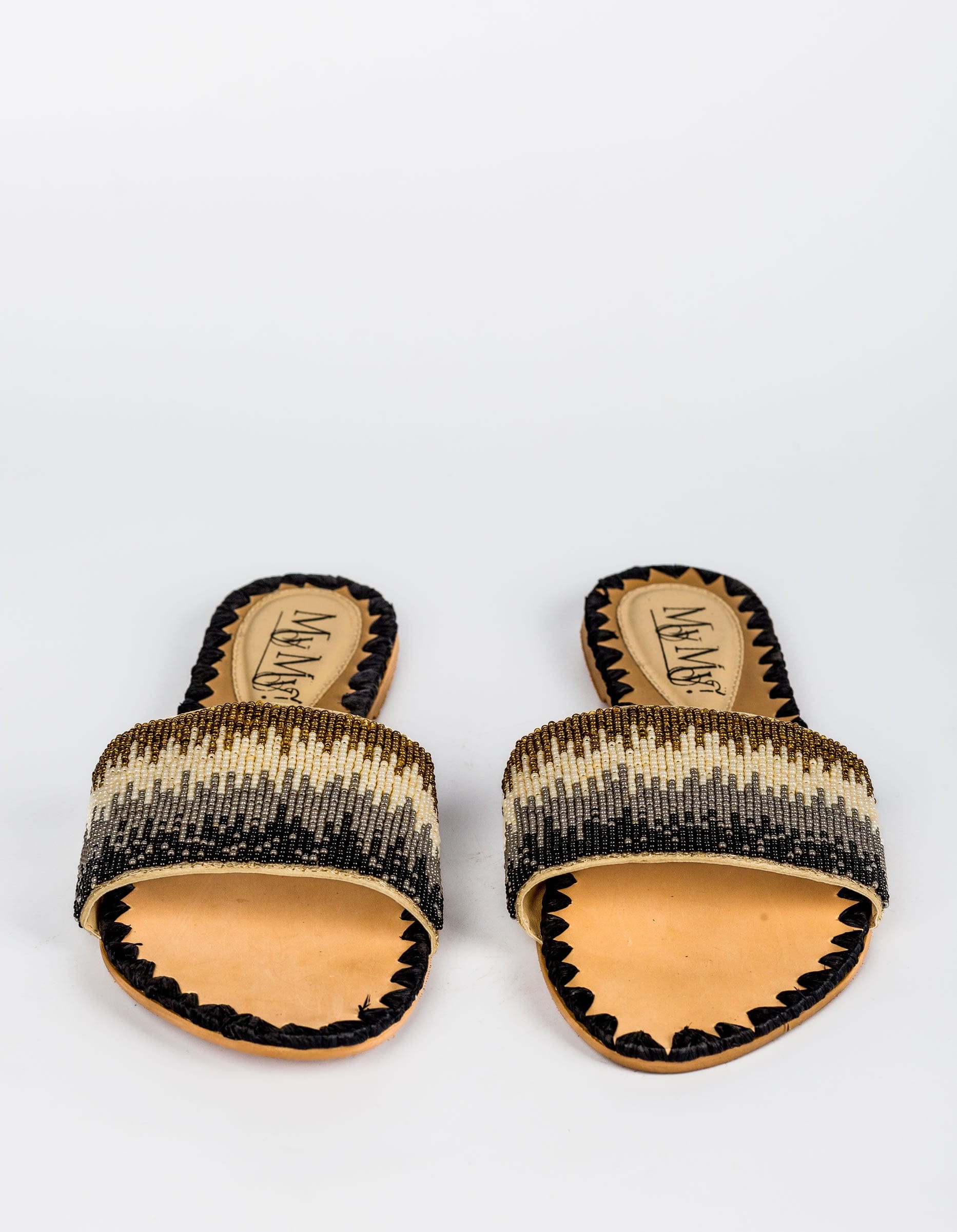 The black beaded Mules (50% OFF)
