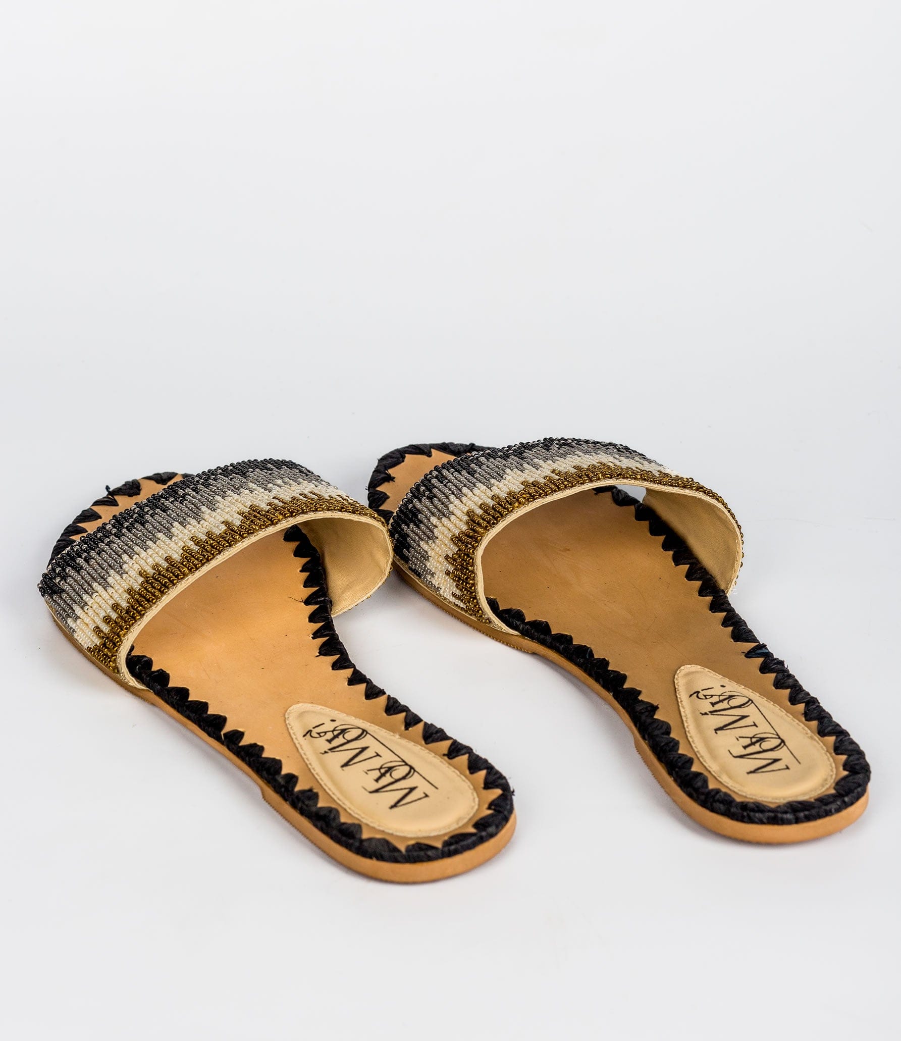 The black beaded Mules (50% OFF)